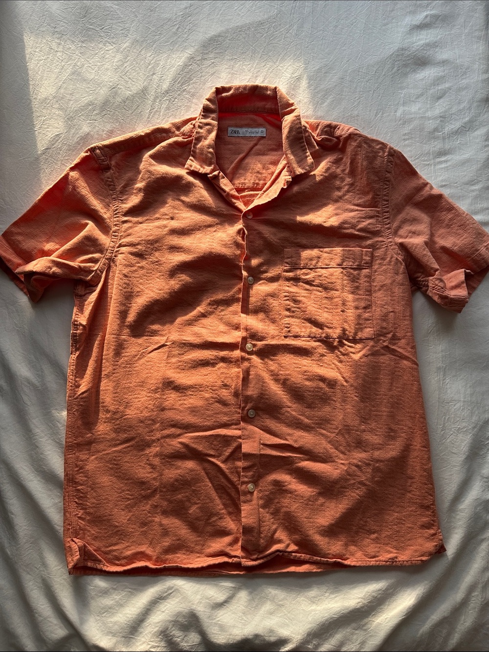 Zara Men Short Sleeve Button-Down Shirt